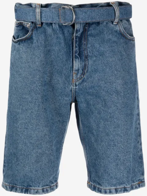 Off-White shorts de mezclilla con cinturón