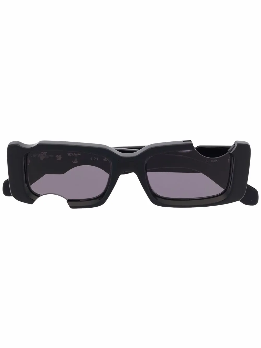 Cady cut-out rectangular-frame sunglasses