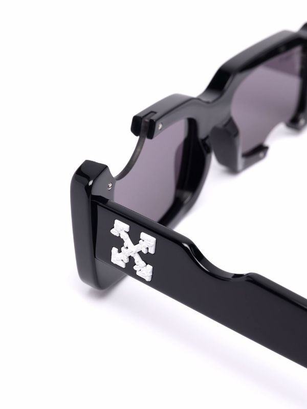 Cady cut-out rectangular-frame sunglasses