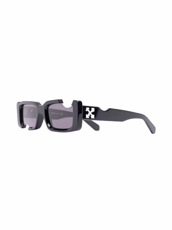 Cady cut-out rectangular-frame sunglasses