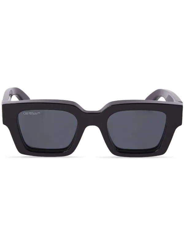 OFF-WHITE Virgil Square Frame Sunglasses Black/Blue (OMRI012R21PLA0011045)  Men's - US