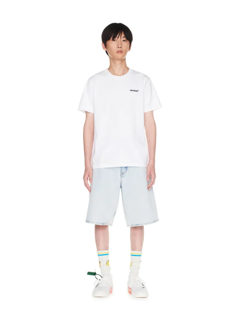 HELVETICA 徽标修身春夏T恤