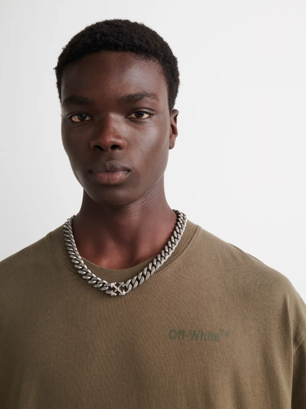 DIAG TAB OVER S/S TEE in green OffWhite™ Official GB