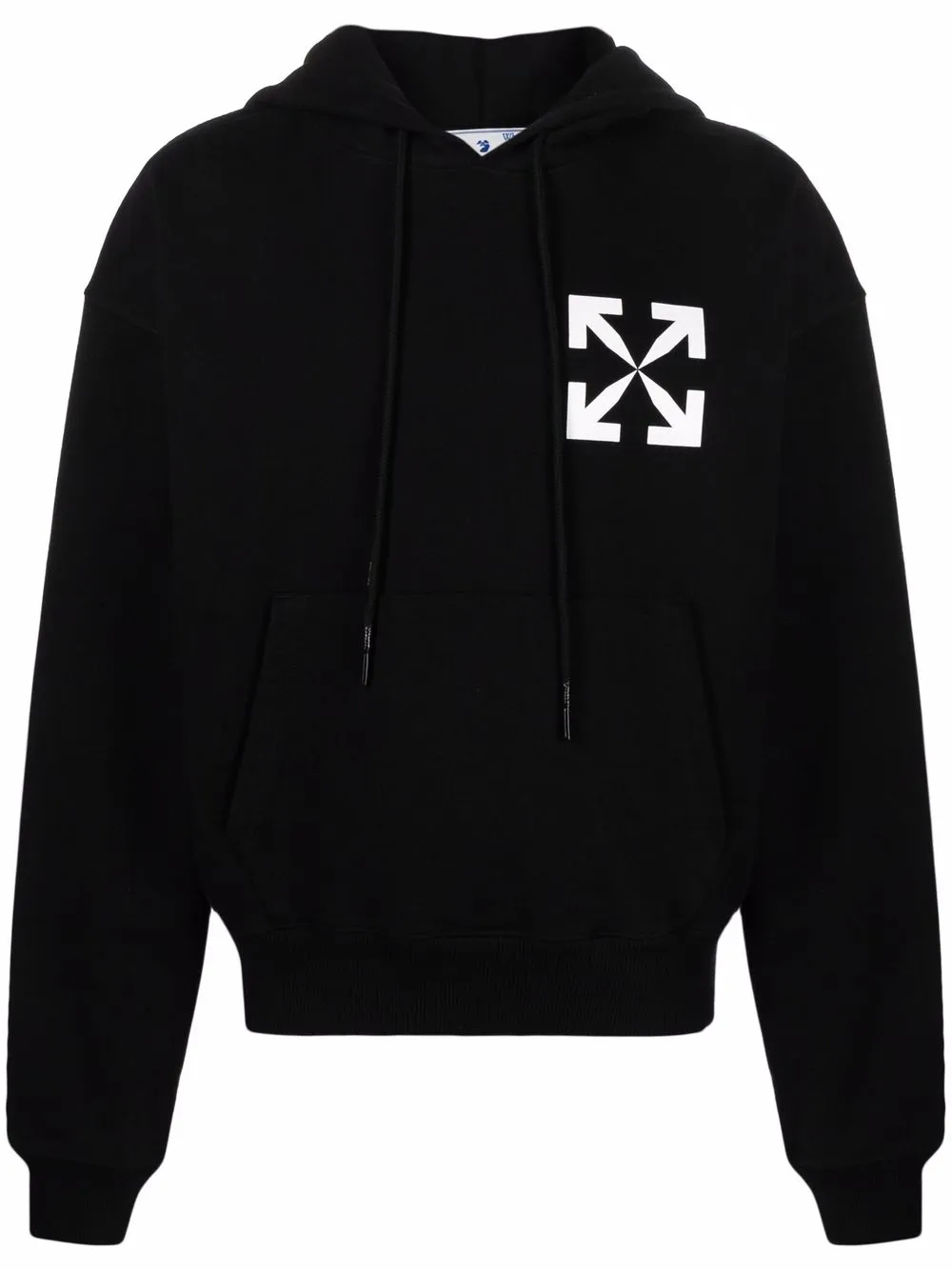 

Off-White Arrows-print cotton hoodie - Black