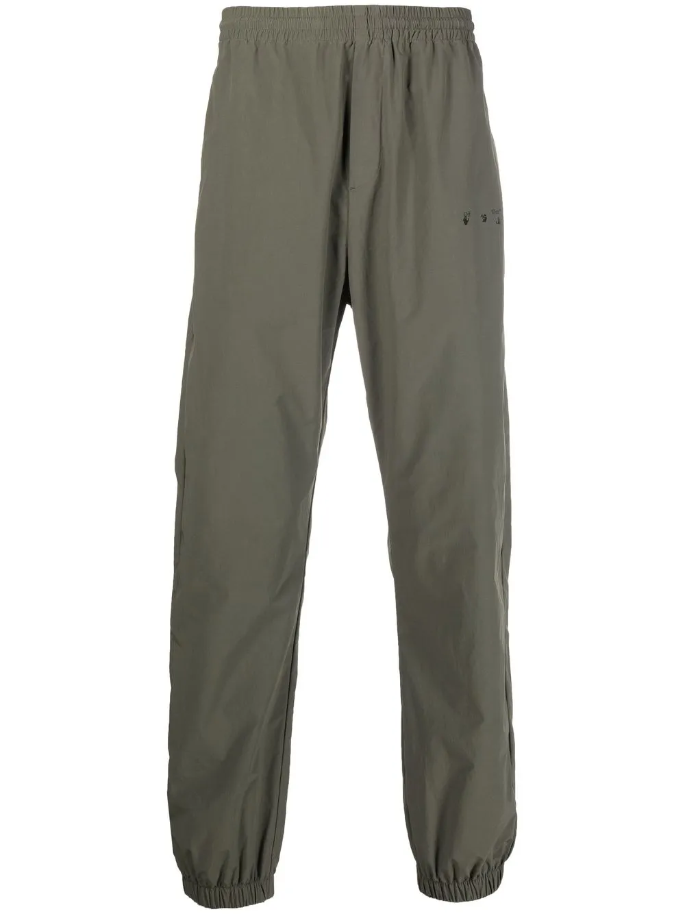 

Off-White Hands Off logo track pants - Green