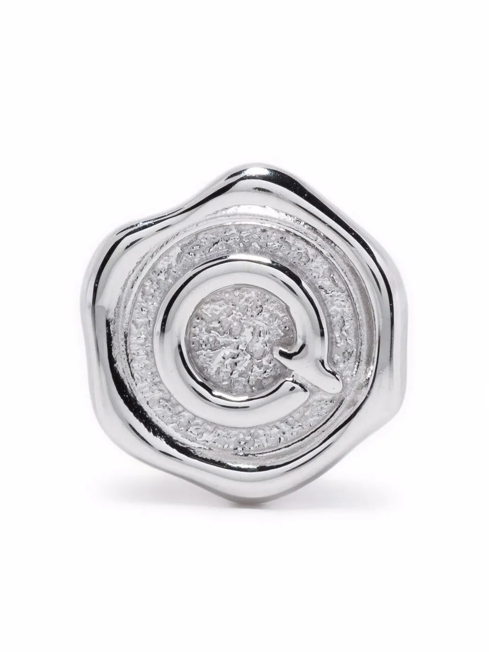 

Maria Black broche Pop Coin con letra Q - Plateado