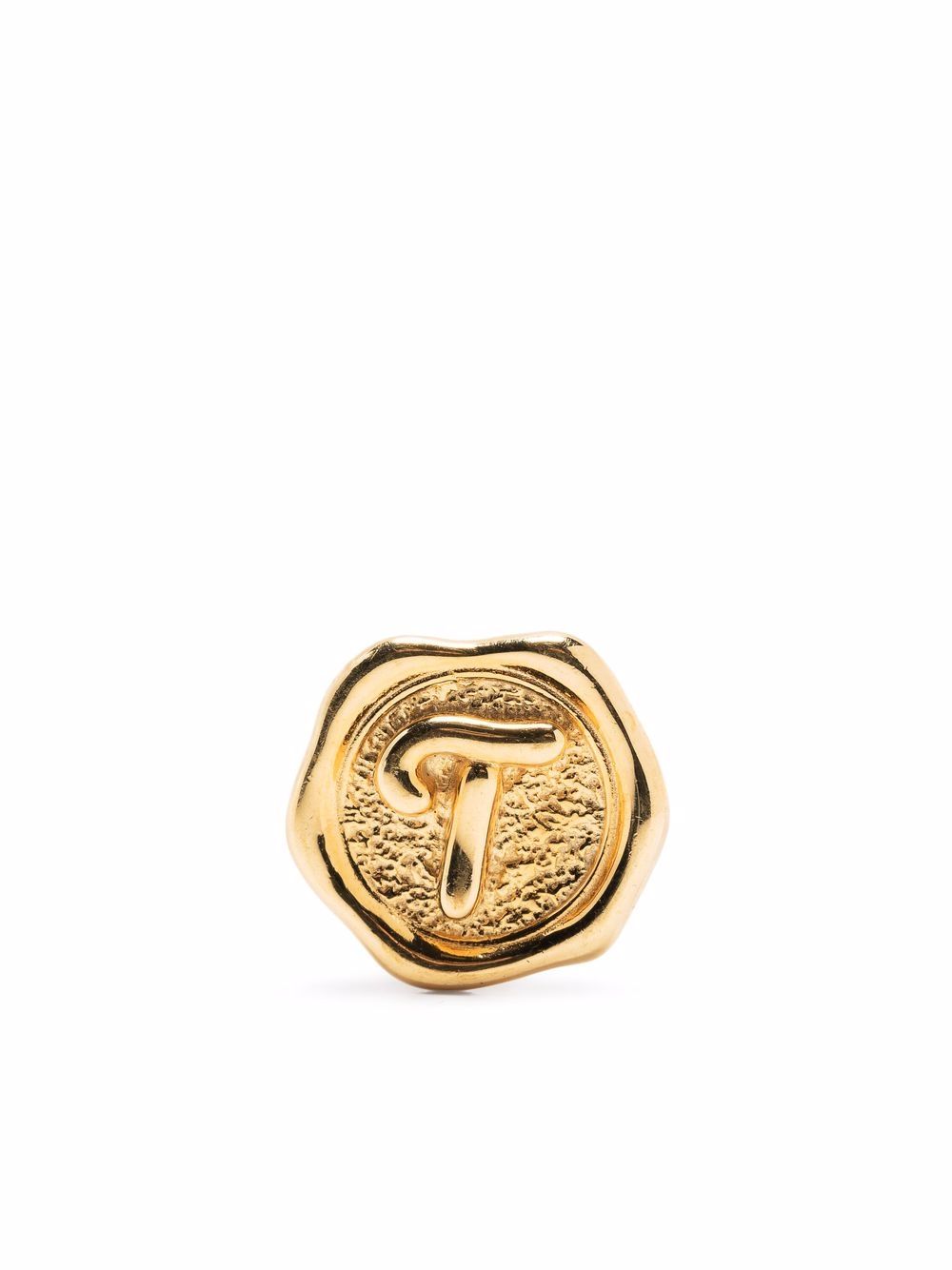 

Maria Black broche Pop Coin con letra T - Dorado