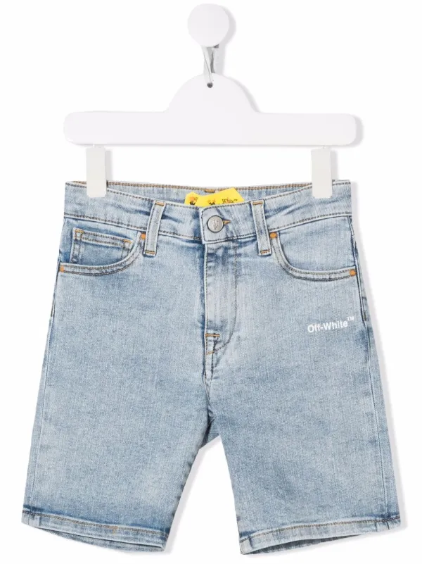 Off-White Kids オフホワイト・キッズ デニムショートパンツ - Farfetch