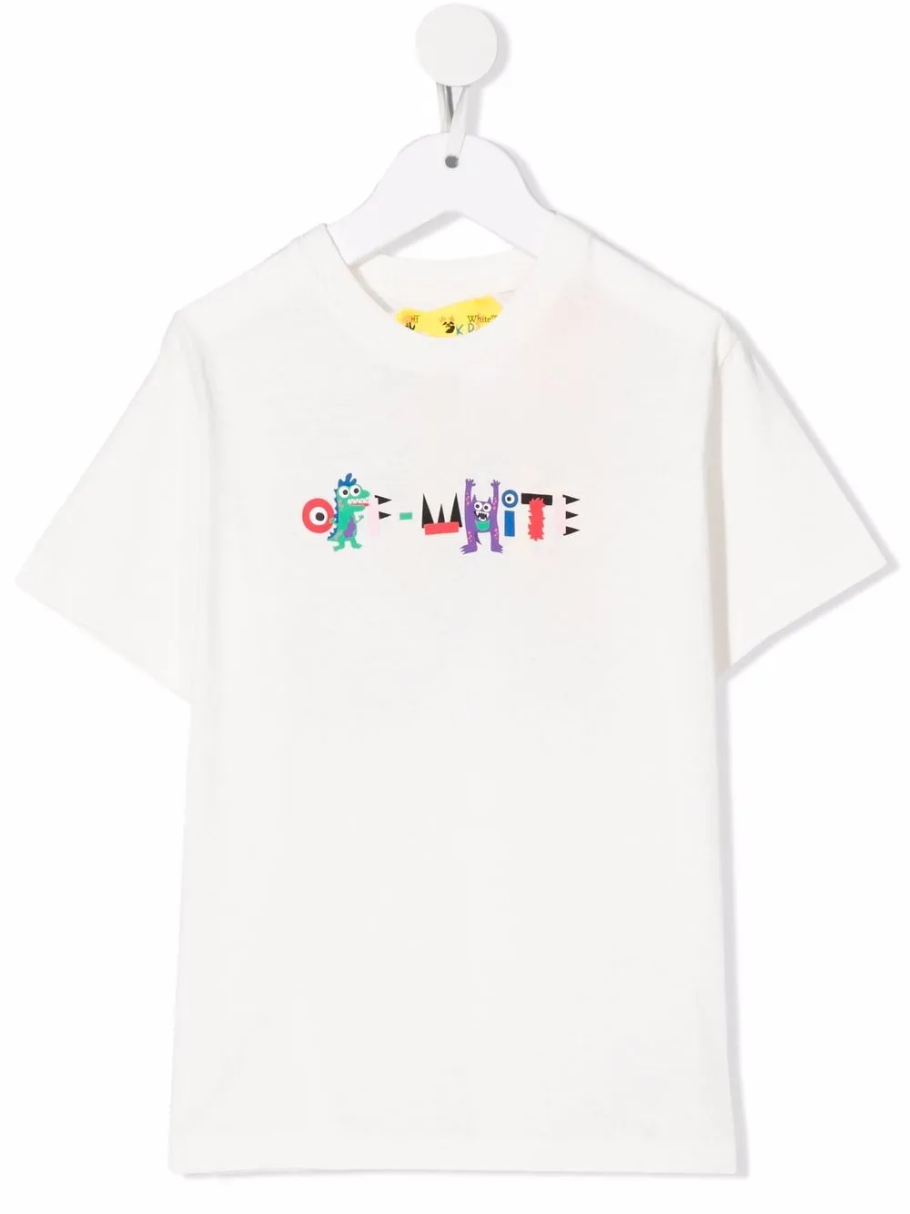 

Off-White Kids playera con monstruo estampado - Blanco