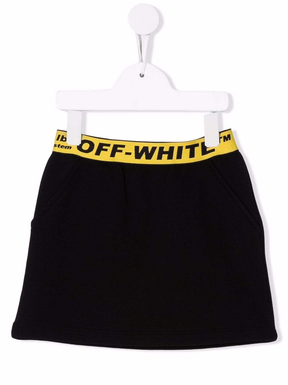 Off-White Kids logo-waistband sweat skirt