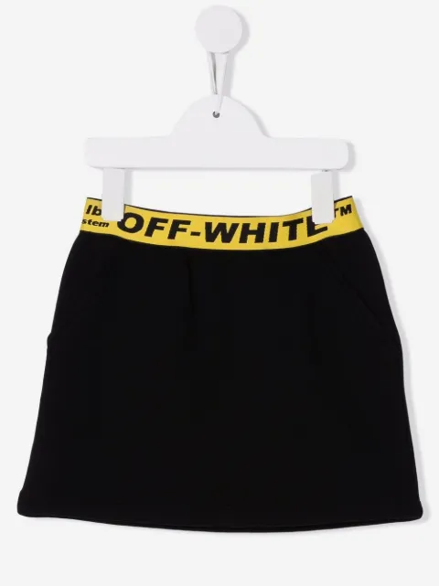 Off-White Kids falda deportiva con logo en la pretina