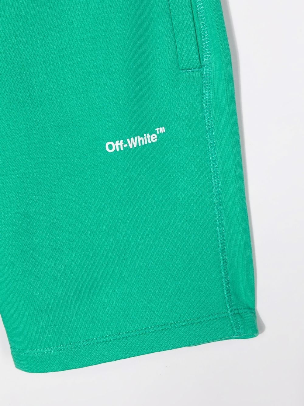 фото Off-white kids спортивные шорты с логотипом