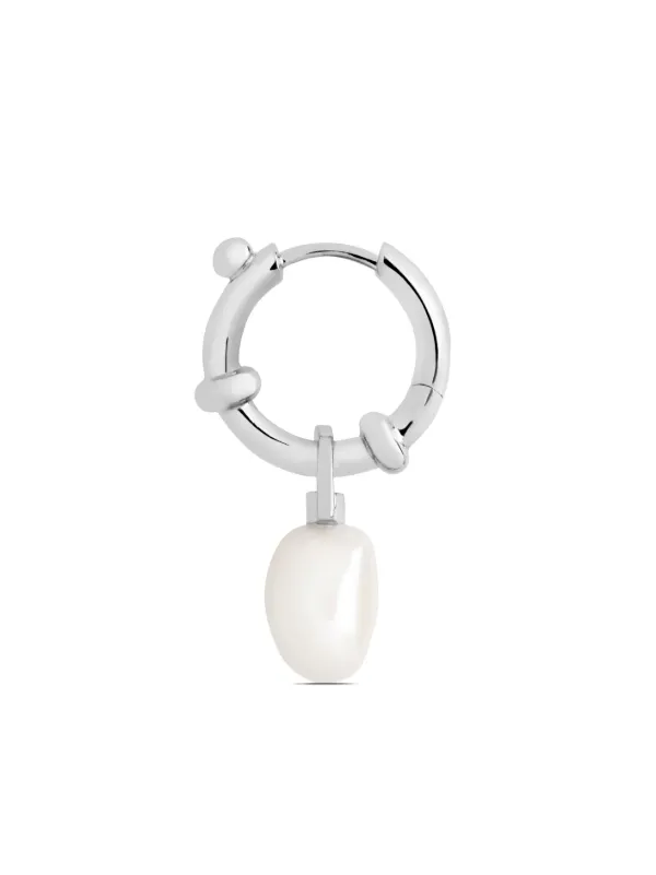 Maria Black Cha Cha Hoop Earring | Silver | FARFETCH GE