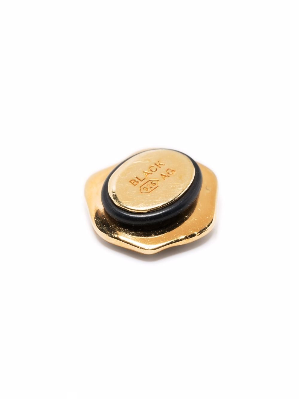 Shop Maria Black Pop V Coin Pendant In Gold