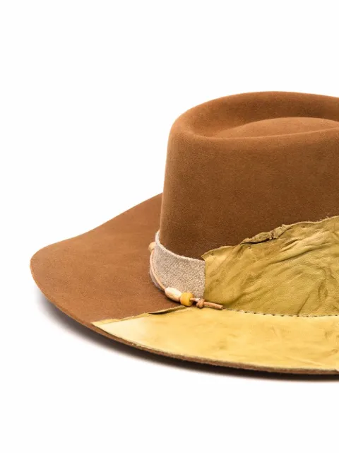 Jefe panelled fedora hat 