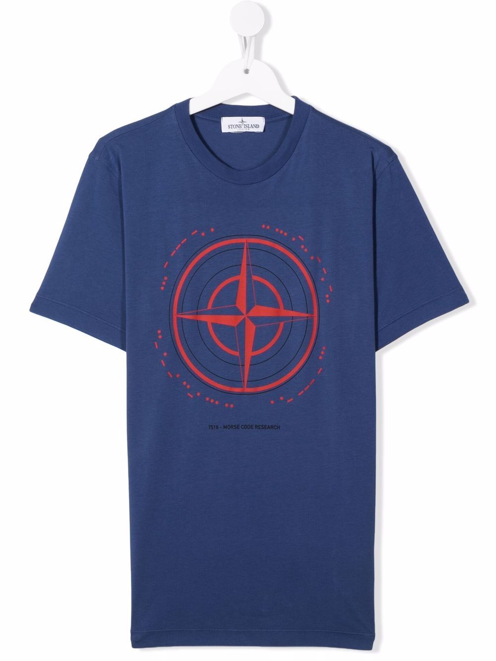 фото Stone island junior футболка compass с логотипом