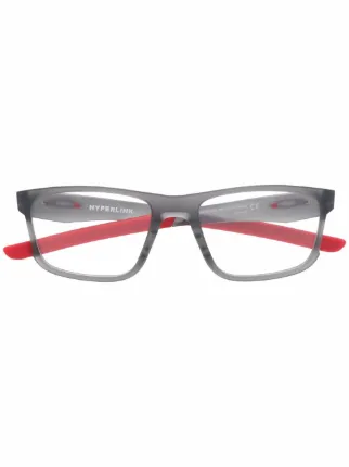 Shop Oakley Hyperlink square-frame eyeglasses with Express Delivery -  FARFETCH