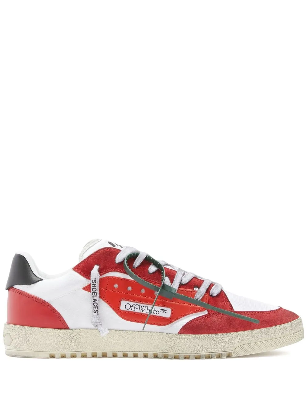 Off-white 5.0 Panelled Low-top Sneakers In Red | ModeSens