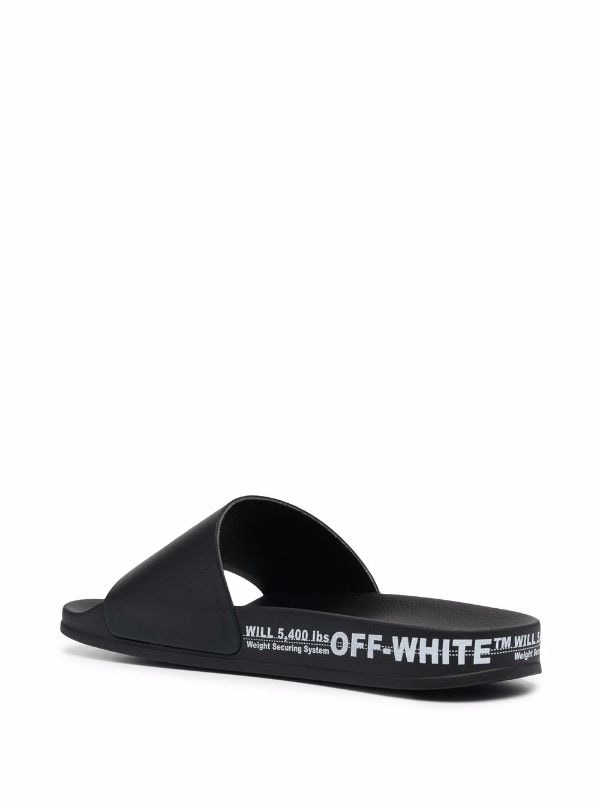 Off-White - Logo-Print Rubber Belt - Black Off-White