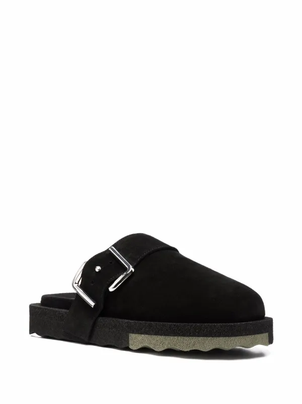 Off-White Sponge buckle-embellished Slippers - Farfetch