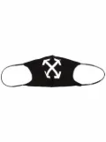 Off-White Arrows print face mask - Black