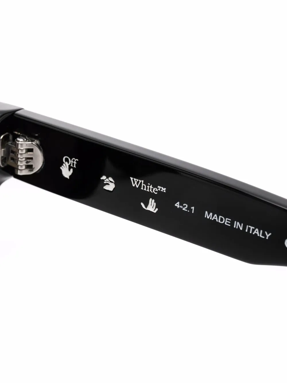 Off-White Eyewear Virgil zonnebril met rechthoekig montuur Zwart