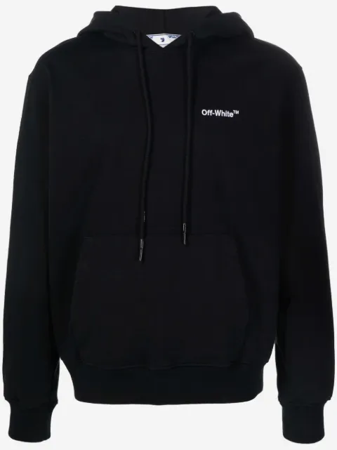 Off-White Hoodie mit Logo-Stickerei
