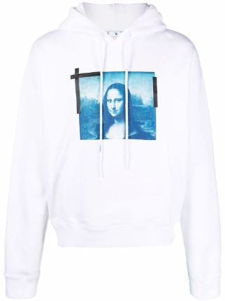 Off White Monalisa Over Hoodie White FARFETCH