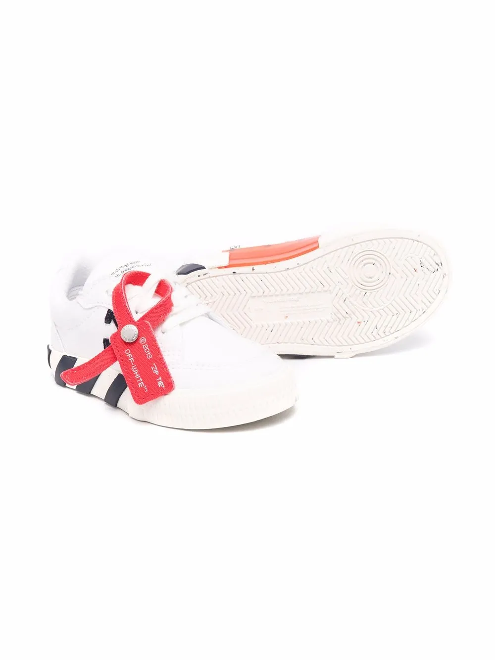  Off-white Kids Vulcanized Low-top Sneakers 