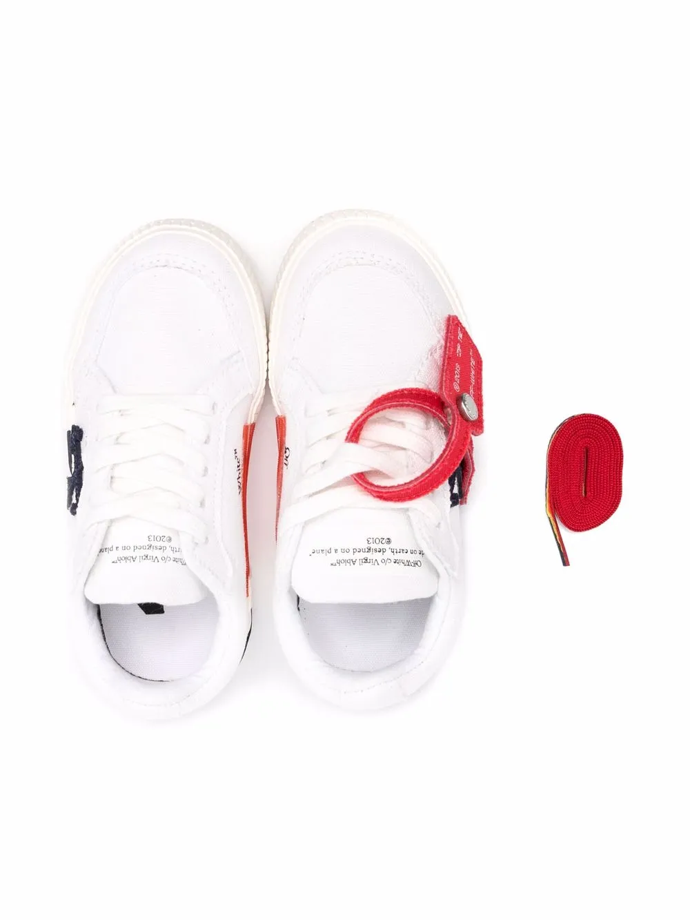  Off-white Kids Vulcanized Low-top Sneakers 
