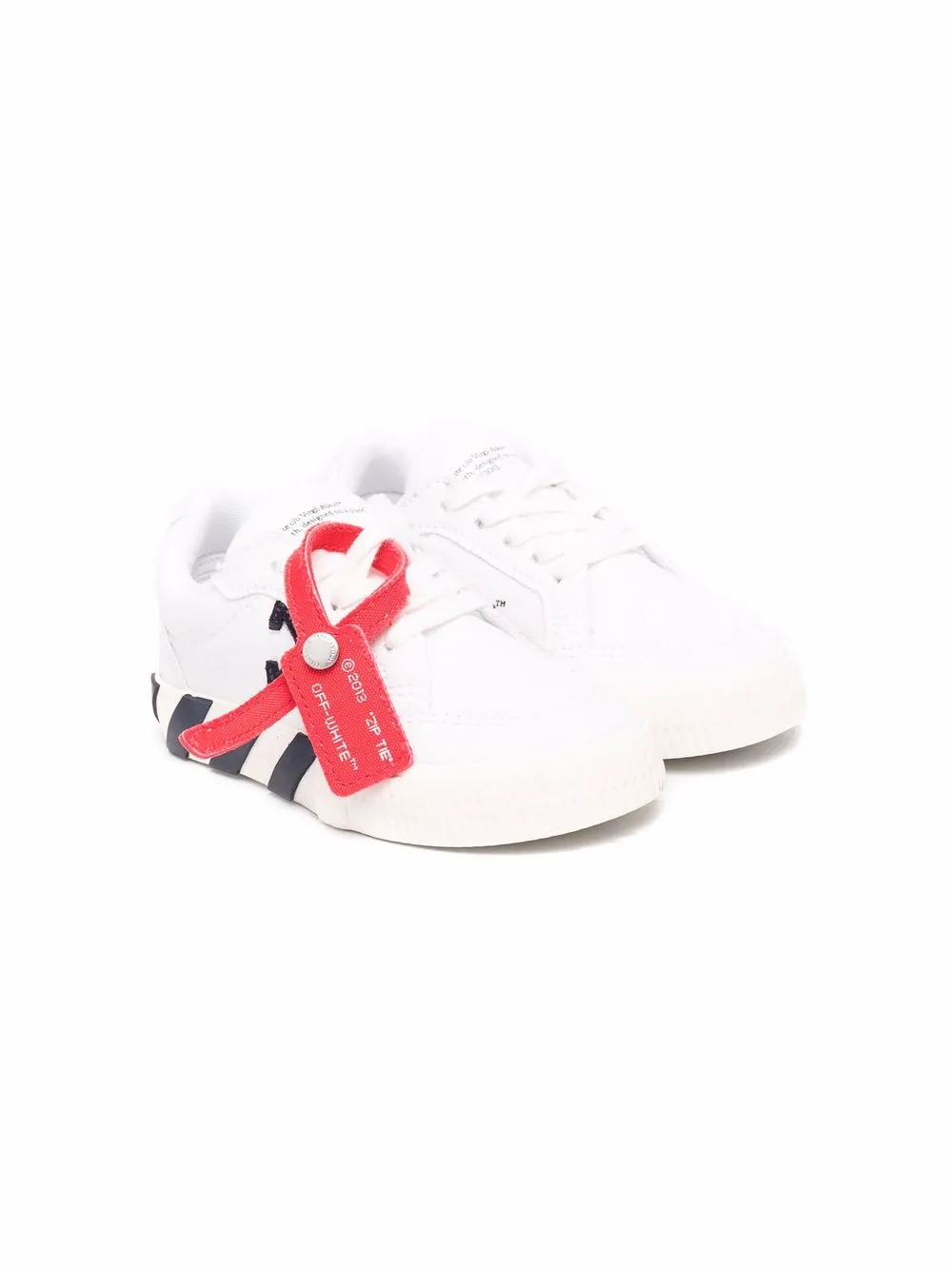 

Off-White Kids tenis bajos Vulcanized - Blanco