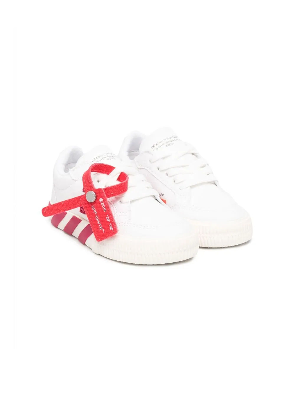 Off-White Kids tenis bajos Vulcanized - Blanco