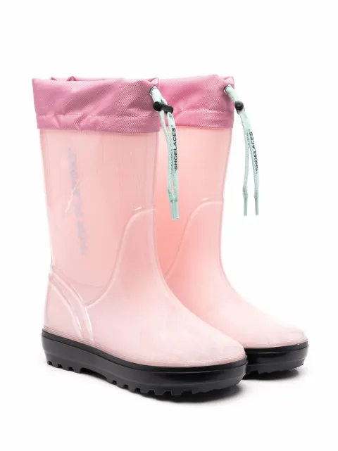 Off-White Kids بوت مطر مطاطي