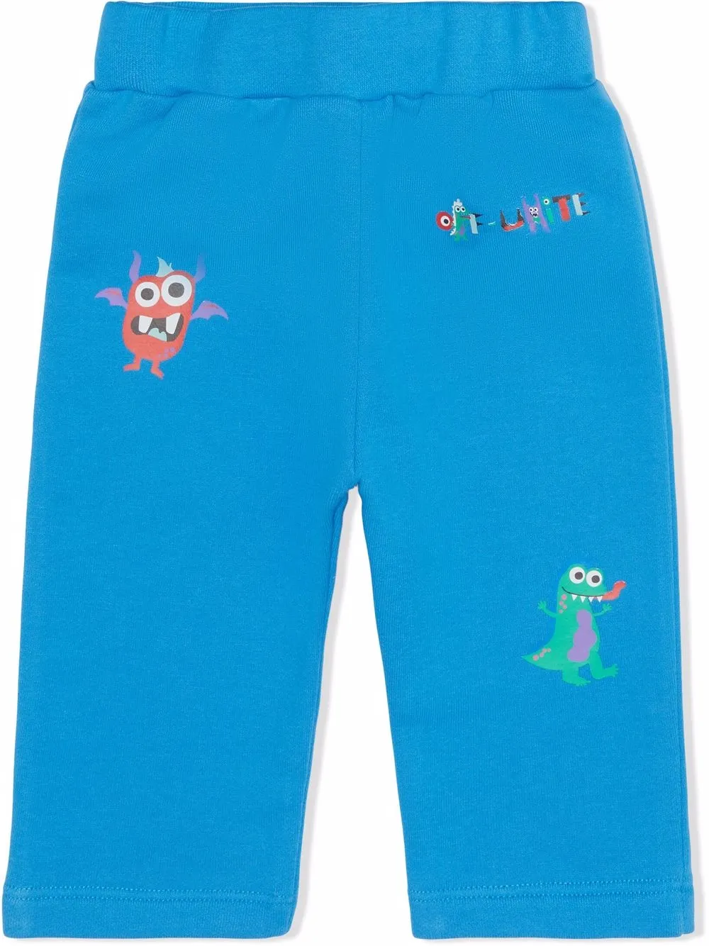 

Off-White Kids pants con monstruo estampado - Azul