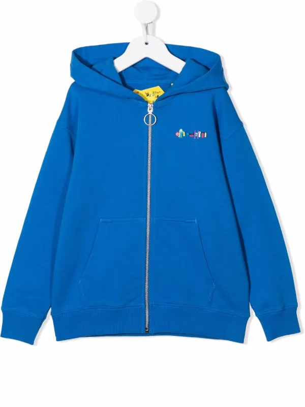 Off-White Kids Monster zip-up Hoodie 