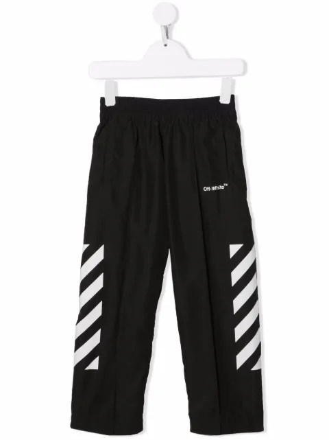 Off-White Kids Diag-print trousers