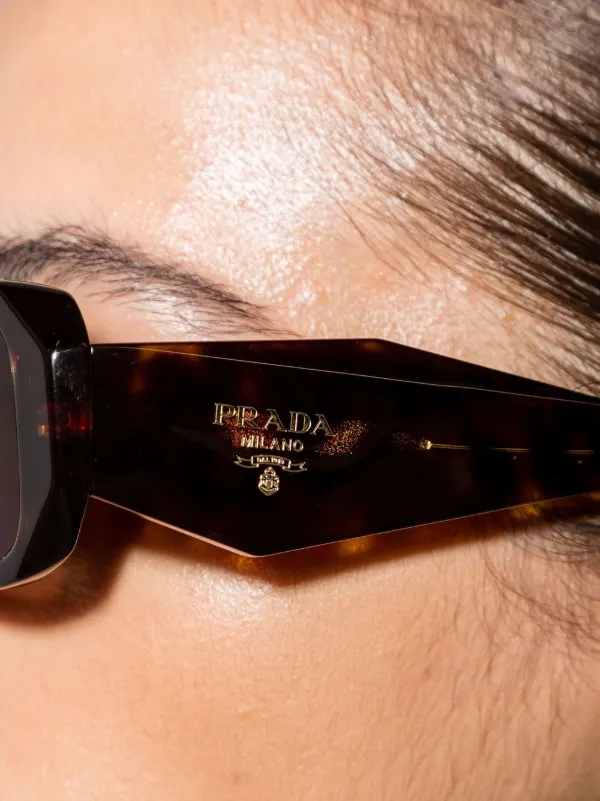 Prada Tortoiseshell Oversized Women\'s Sunglasses - Brown Gradient Lenses Prada PR D08SU M (53 - 21) with Brown lenses and Tortoise  main image 4