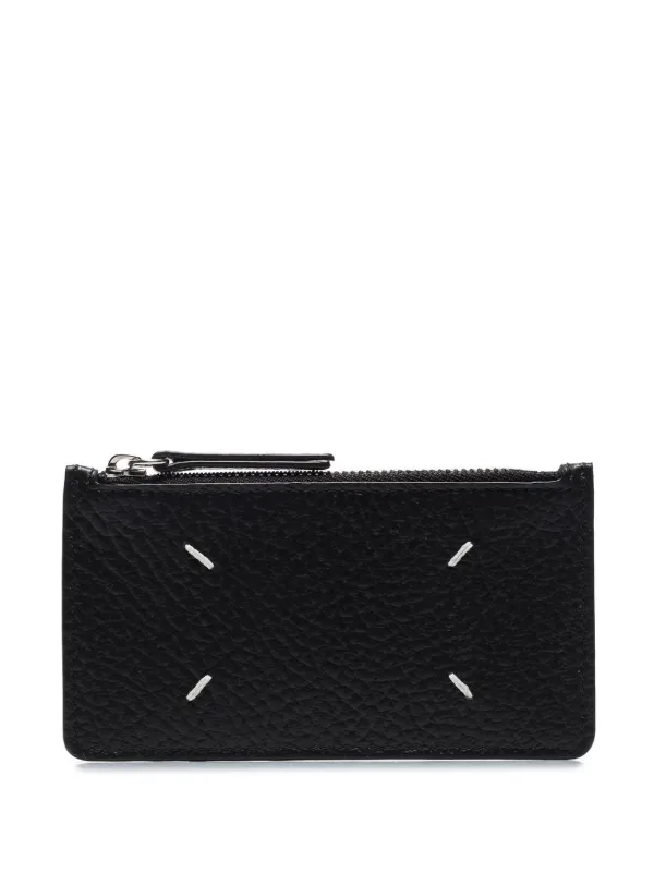 four-stich zipped cardholder