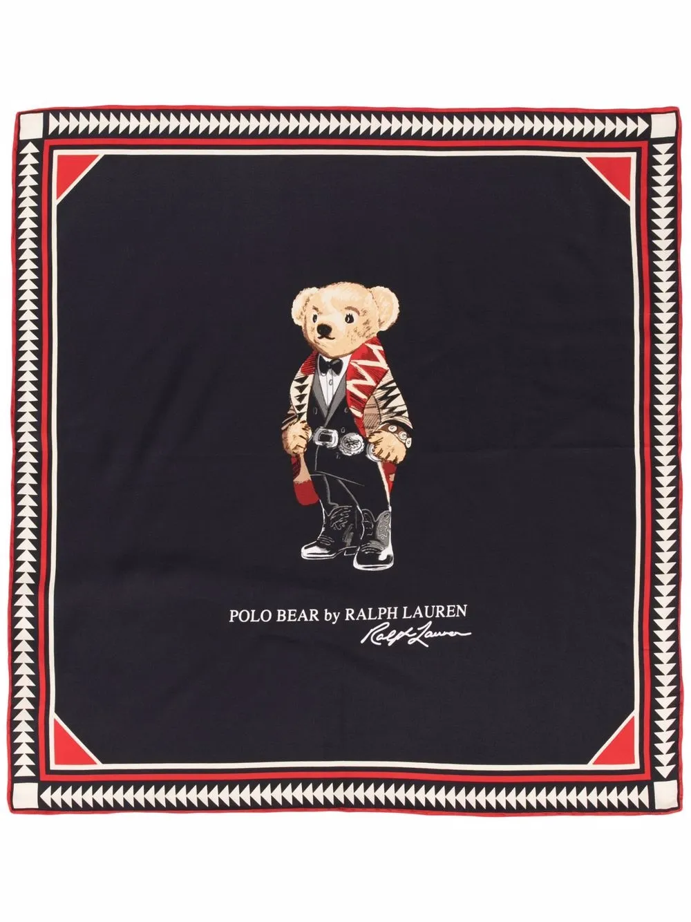 фото Polo ralph lauren шелковый платок polo bear