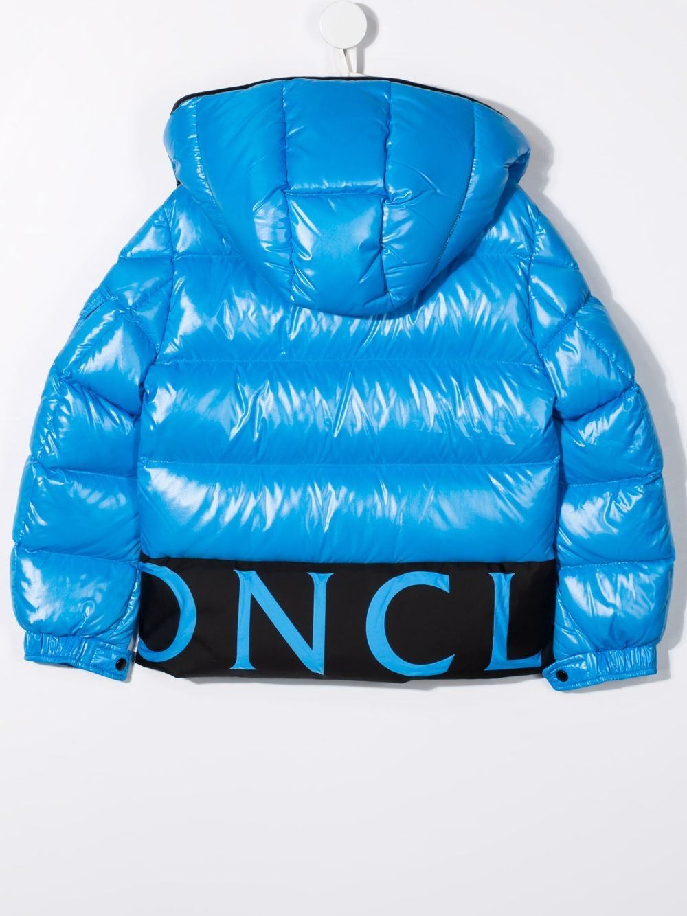 Moncler Enfant Jas met logoprint - Blauw