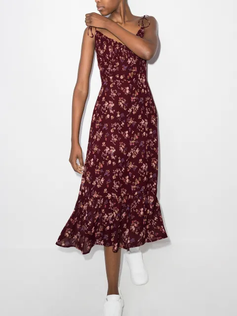 alix the label snake chiffon dress