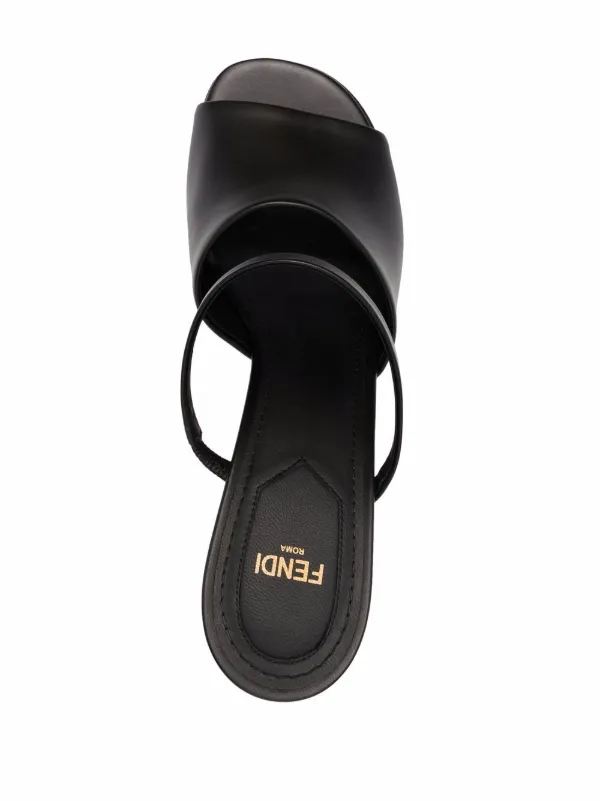 FENDI First 105mm Mules Black FARFETCH IN