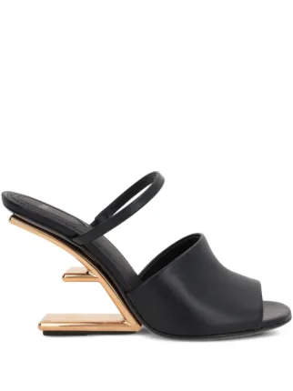 OUTLET【FENDI】BLACK☆Fendi First もこもこ ミュール モコモコ FENDI FENDI FIRST(フェンディ フェンディ ファースト