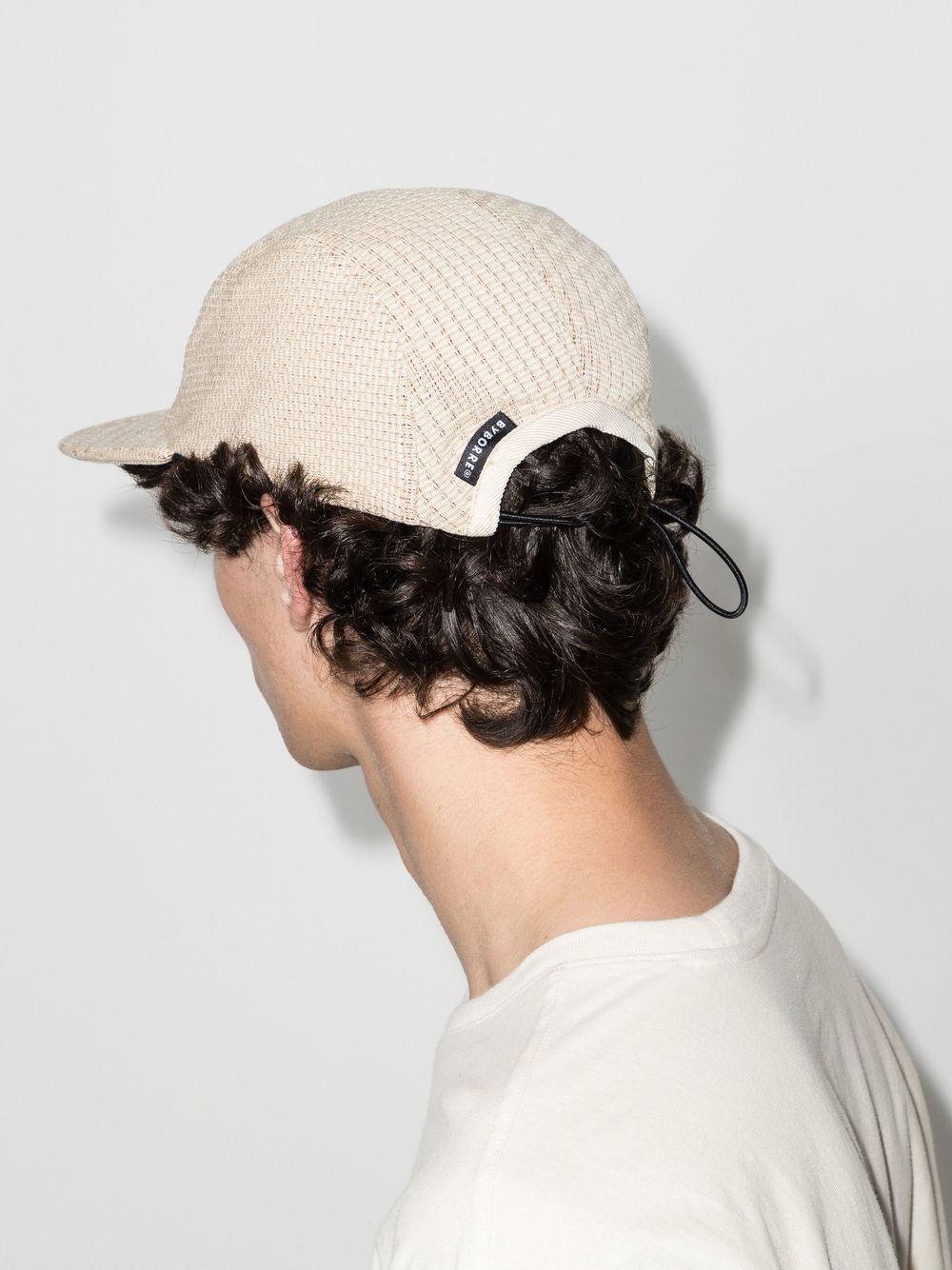 BYBORRE Flat Peak Cotton Cap - Farfetch