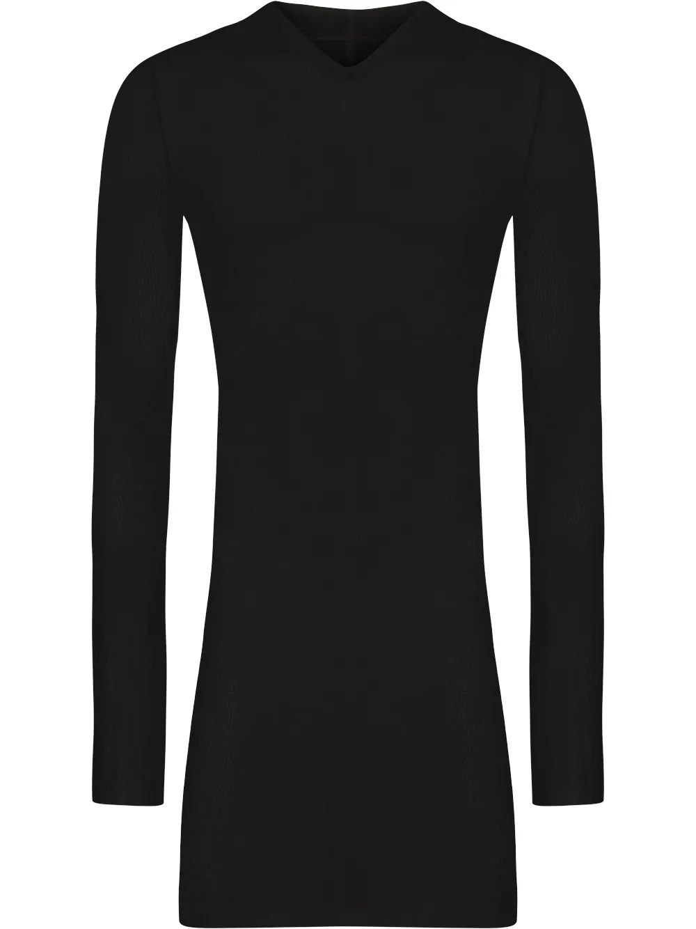 

Rick Owens semi-sheer ribbed hoodie - Black