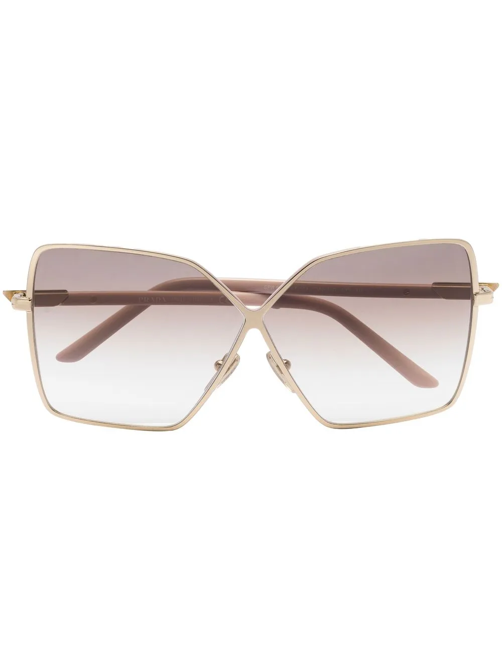 

Prada Eyewear oversized square-frame sunglasses - Gold