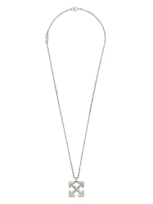 Gucci logo-plaque gourmette-chain Necklace - Silver