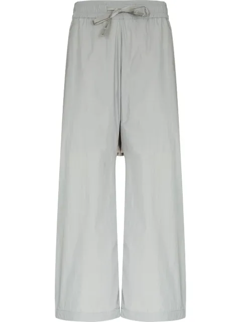 BYBORRE drop-crotch cropped track pants