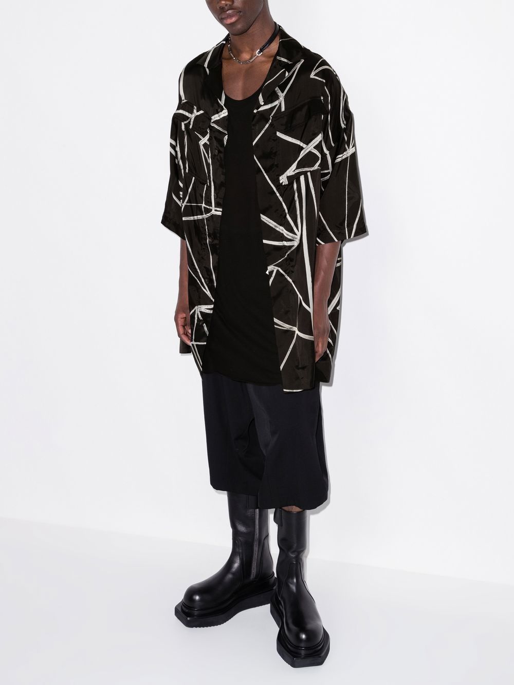 Rick Owens Magnum Tommy abstract-print Oversized Shirt - Farfetch