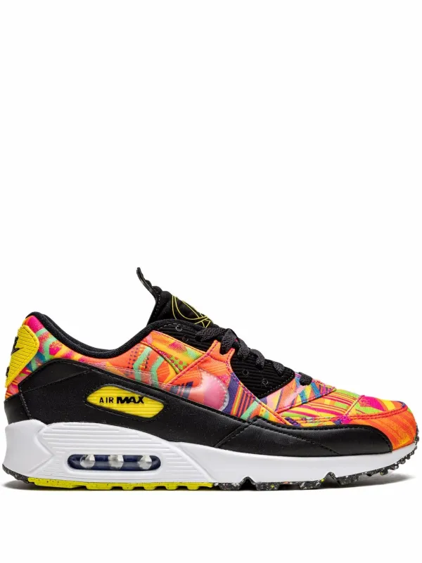 Air max 90 pink best sale and yellow